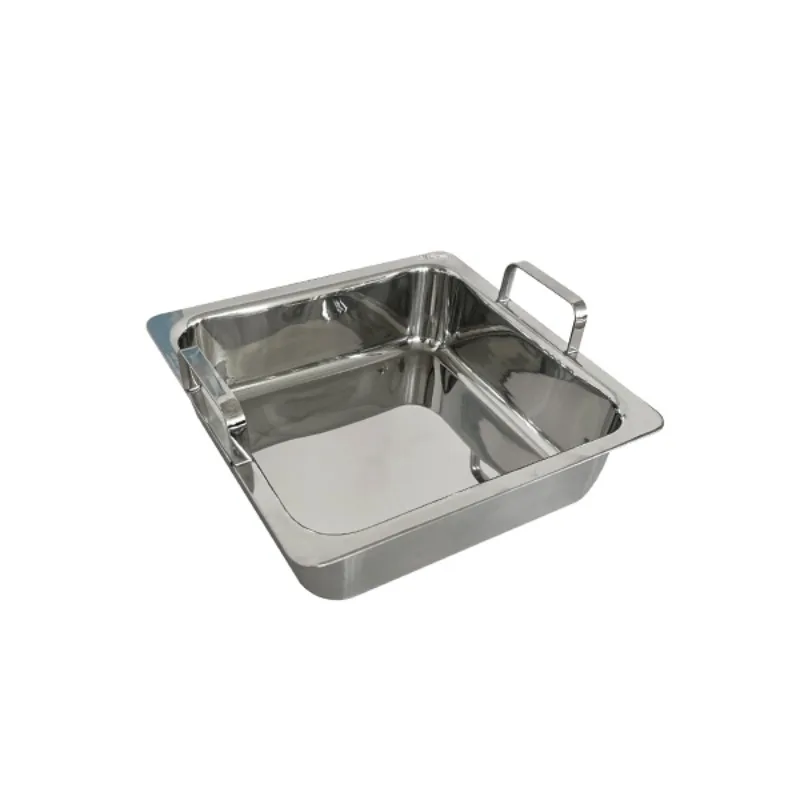 The  customizable stainless steel casserole is durable and suitable for home and commercial kitchens