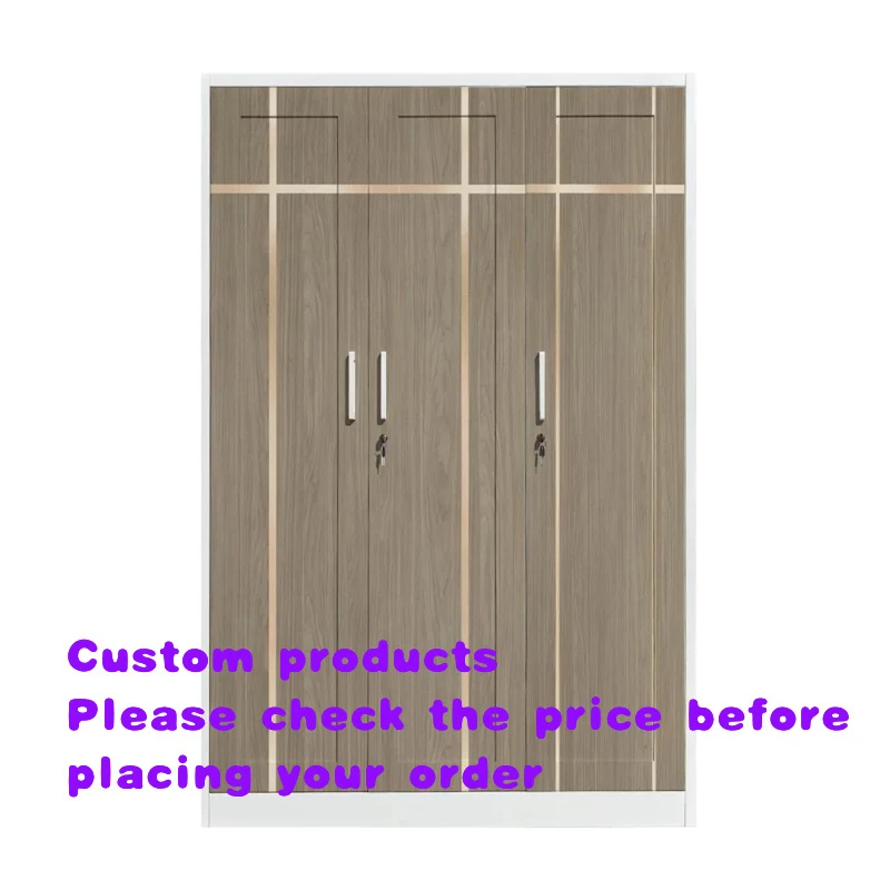custom.Cartoon Kids Wardrobe With Sliding Hardware Easy-to-Assemble Steel Furniture Hall Hospital  Design Clothes Storage