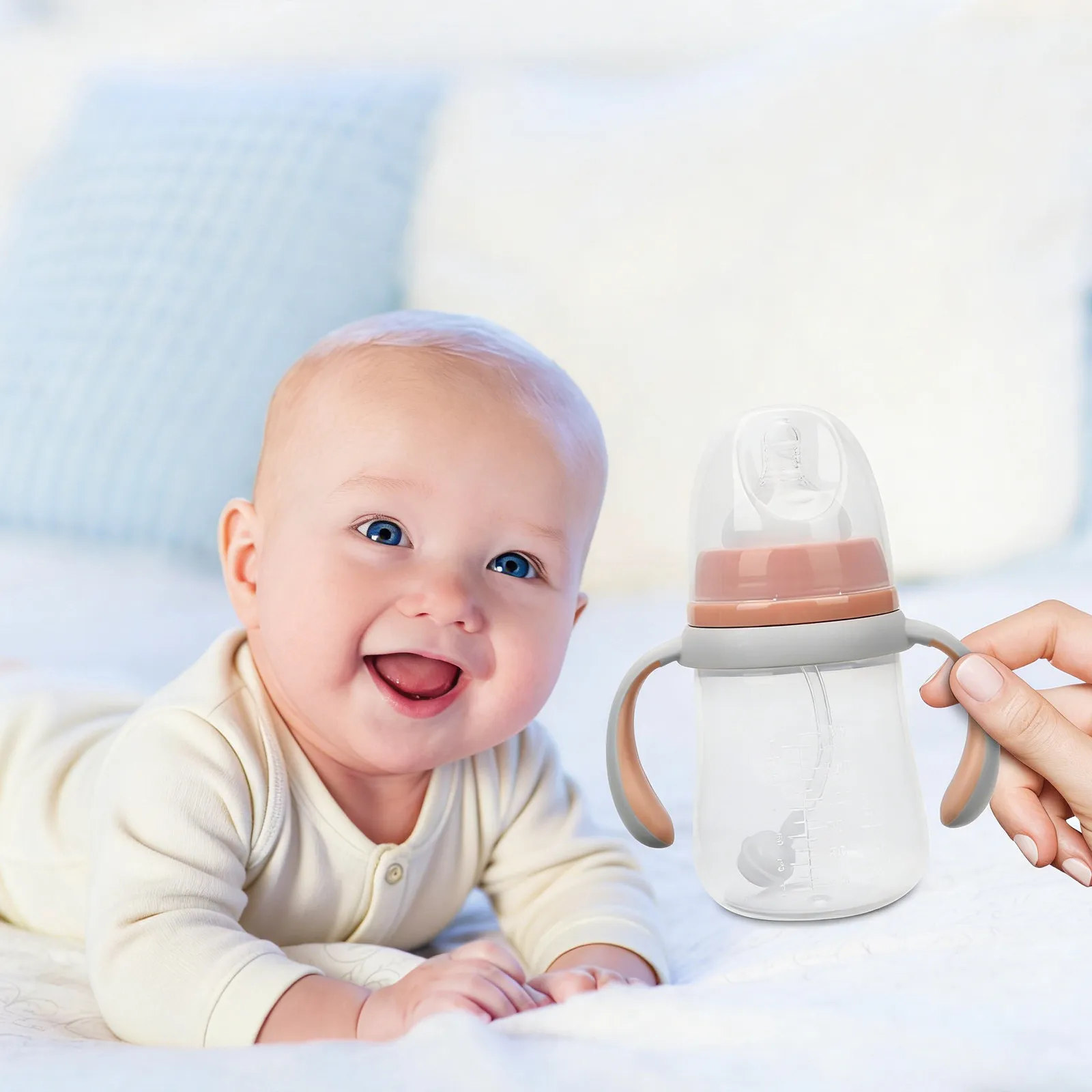 

Toddler Easy- Bottle Portable Splash-Proof Milk Cup 180ml Leak-Proof Baby Water Drinking Cup Kids Bottle