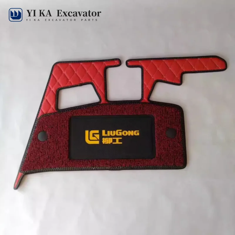 Alfombra de pie de goma para suelo de cabina, accesorio para excavadora Liu Gong 906C 906E, nuevo tipo