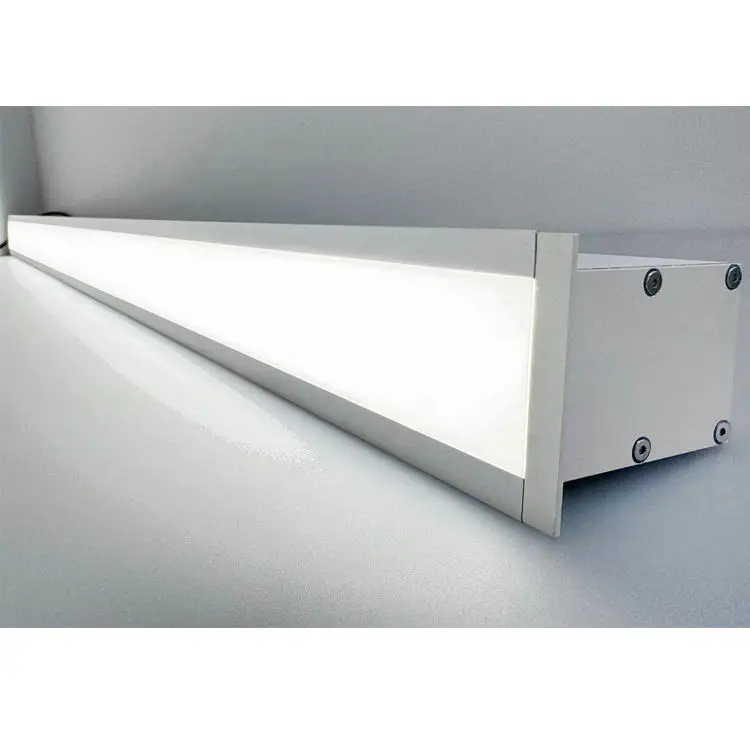 Dimmable Recessed Mount Waterproof IP65 LED Linear Light Batten Ceiling Lamp Housing Warehouse Garage Gym Pack Lot Office Light