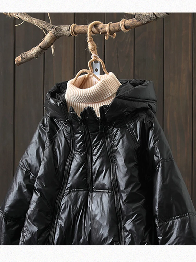 SEDUTMO Winter Oversize Duck Down Coat felpe con cappuccio da donna Short Casual giacche calde tasca a molla parka Basic ED1471