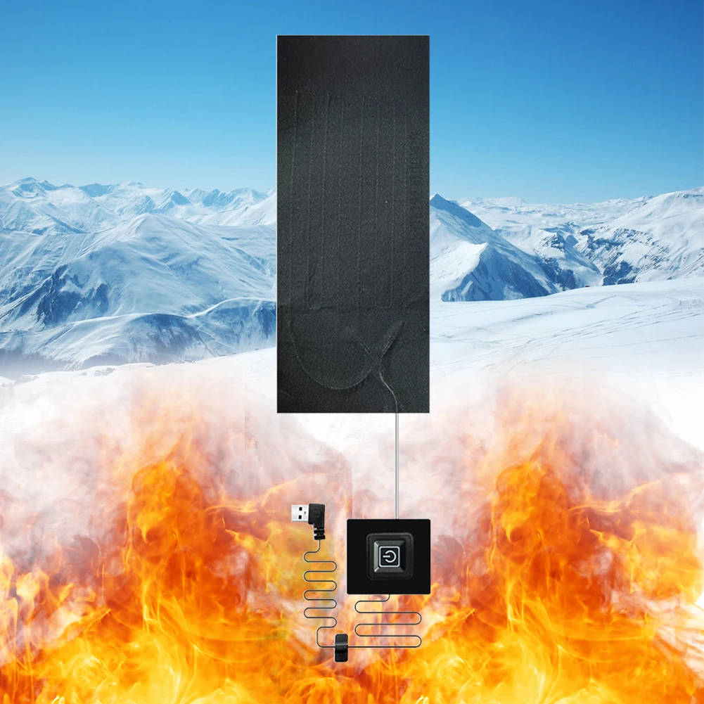 القماش سترة سخان منصات منصات الحرارية مقاوم للماء 3 والعتاد قابل للتعديل التدفئة دفئا وسادة 5 فولت DIY بها بنفسك الملابس الحرارية للتخييم التنزه