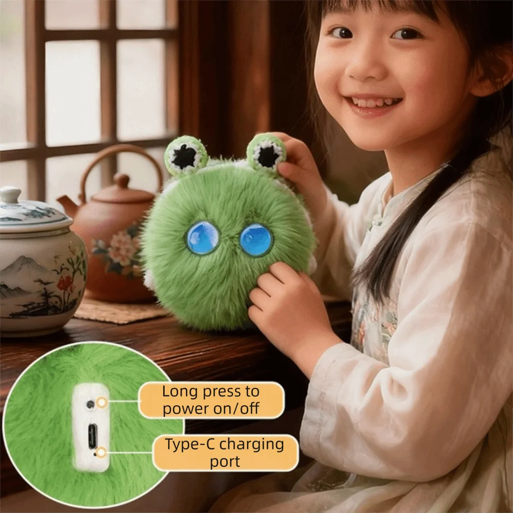 66 Languages Interactive AI Companion Pendant Interactive Talking Emotional Support AI Cat Keychain Desk Buddy