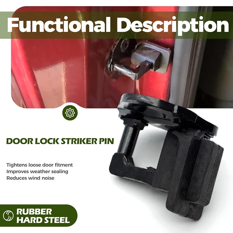 NCSMT 2PCS Door Lock Striker Pin for Ford F150 F250 F350 1999-2016 Door Latch Mechanism 9L3Z-1522008-A 9L3Z1522008A
