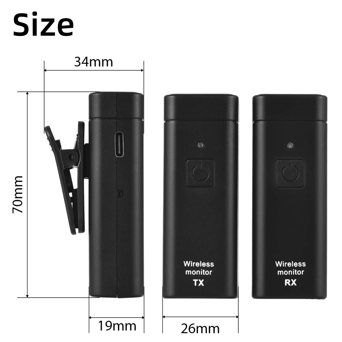 Miwayer Wireless In Ear Earphone Monitoring System Stereo IEM Transmitter Receiver Real-time Return for Band Singer Stage Use