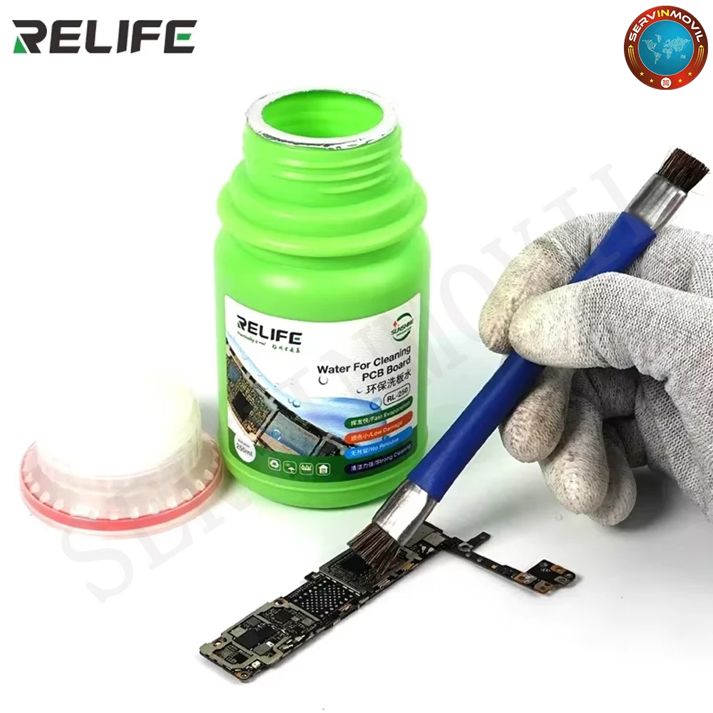 RELIFE RL-250 250ML Cleaner Liquid Lead-free Soldering Flux For Phone Computer PCB BGA Motherboard Cleaning Water