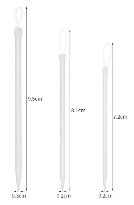 3PCS/Set Big Eye Wool Thick Knitter Nylon Wire Knitting Needles Yarn Sewing Needles Apparel Sewing Fabric Art Craft Needles
