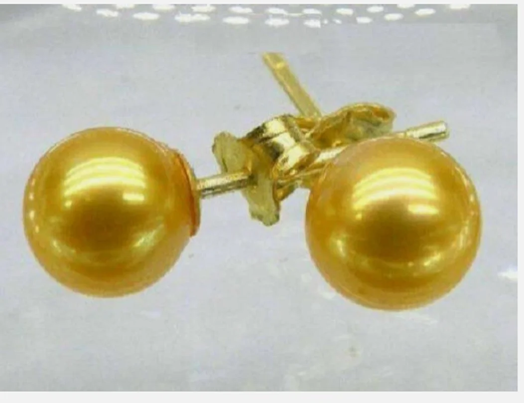 

AAAA 9-10mm circular natural Akoya white pearl earrings in 14K gold
