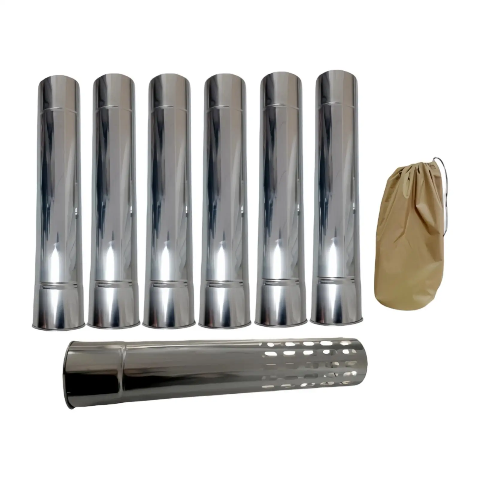 

Прямые дымоходные трубы для сжигания отходов, выхлопные трубы для походных печей для пикников и активного отдыха