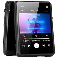 Reproductor de MP3 MECHEN de 64 GB Bluetooth 5.3 con pantalla completamente táctil de 2,4"" Admite hasta 128 GB. (Negro)