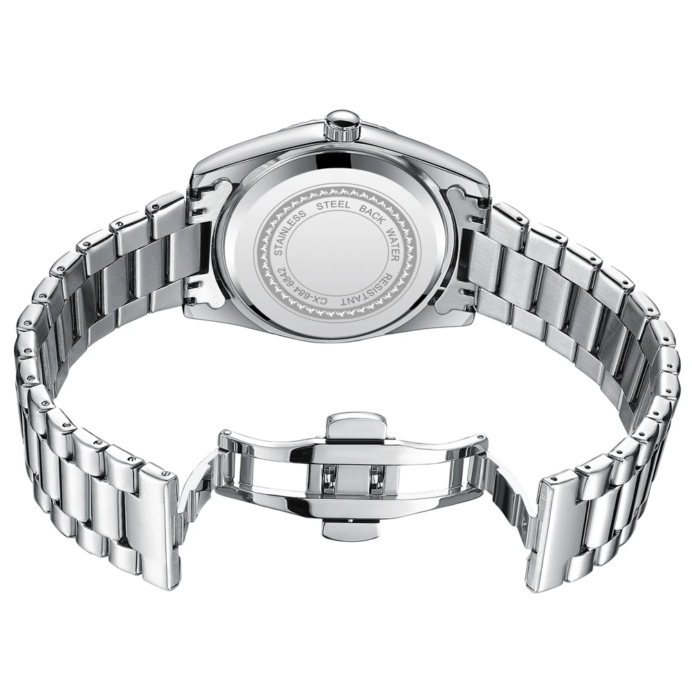 CHENXI Business Style Luxury Men Watch Stainless Steel Quartz Waterproof Wristwatch Luminous Man Watch Date Relogios Masculino