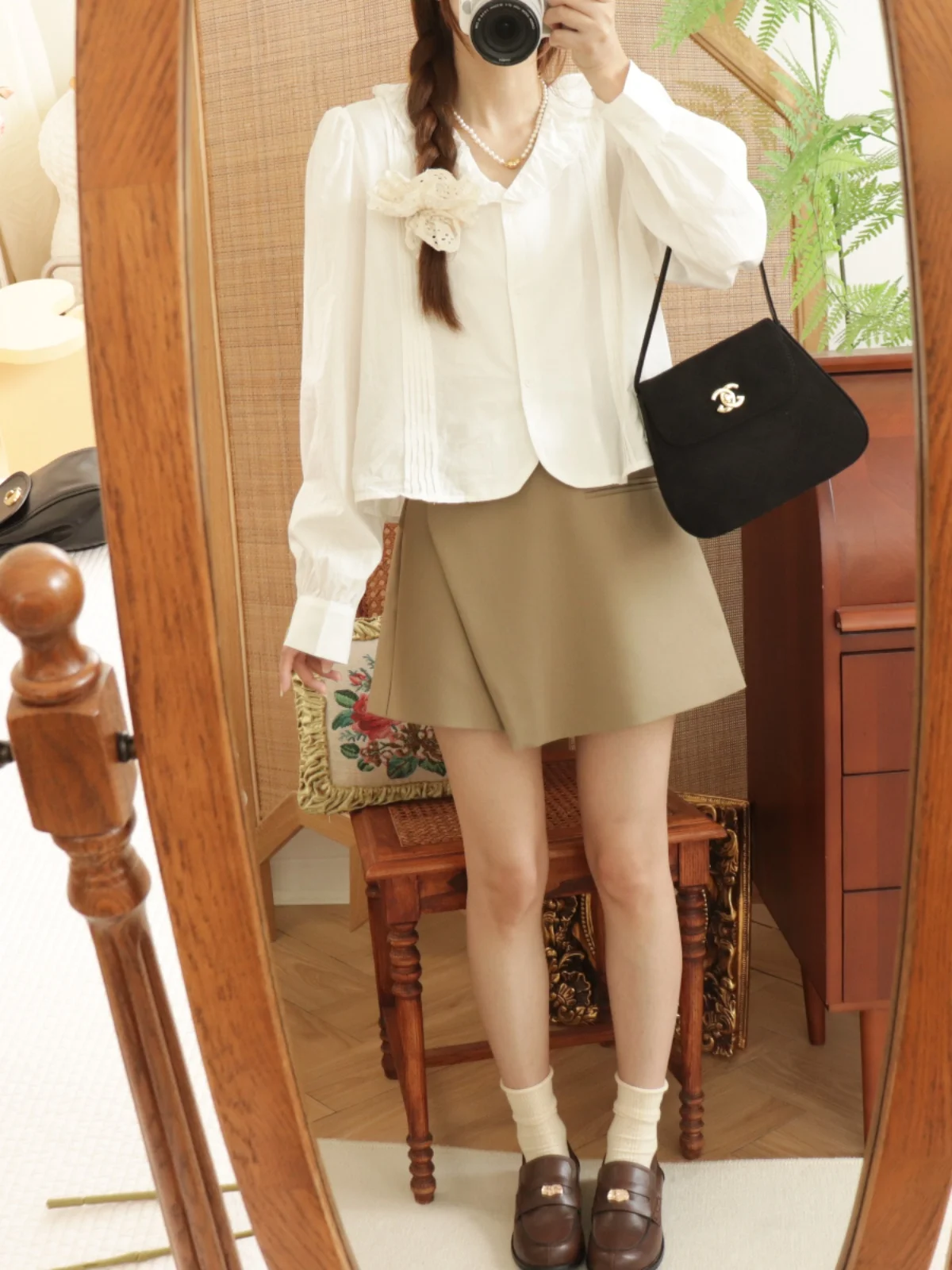 

High Waist A-Line Short Skirt Pants Short Shorts Women's Irregular Design Commute Vintage Style Casual Pants Summer 2025