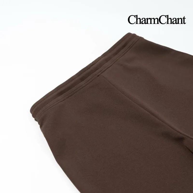 Pantaloni svasati a vita media CharmChant da donna Primavera Autunno 2026 Pantaloni da jogging sportivi comodi ed eleganti con coulisse