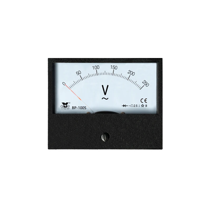 BP-100S التيار المتناوب الفولتميتر ، 250 فولت 300 فولت 500 فولت مؤشر نوع التيار المتناوب أداة تركيب ، 100*80 مللي متر #4