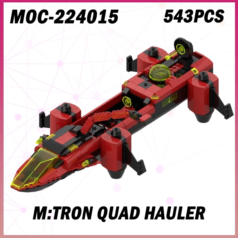 

543PCS MOC-224015 Spaceship Series M:Tron Quad Hauler Building Block Model Brick Military Weapons Set Creative Assemble Gifts