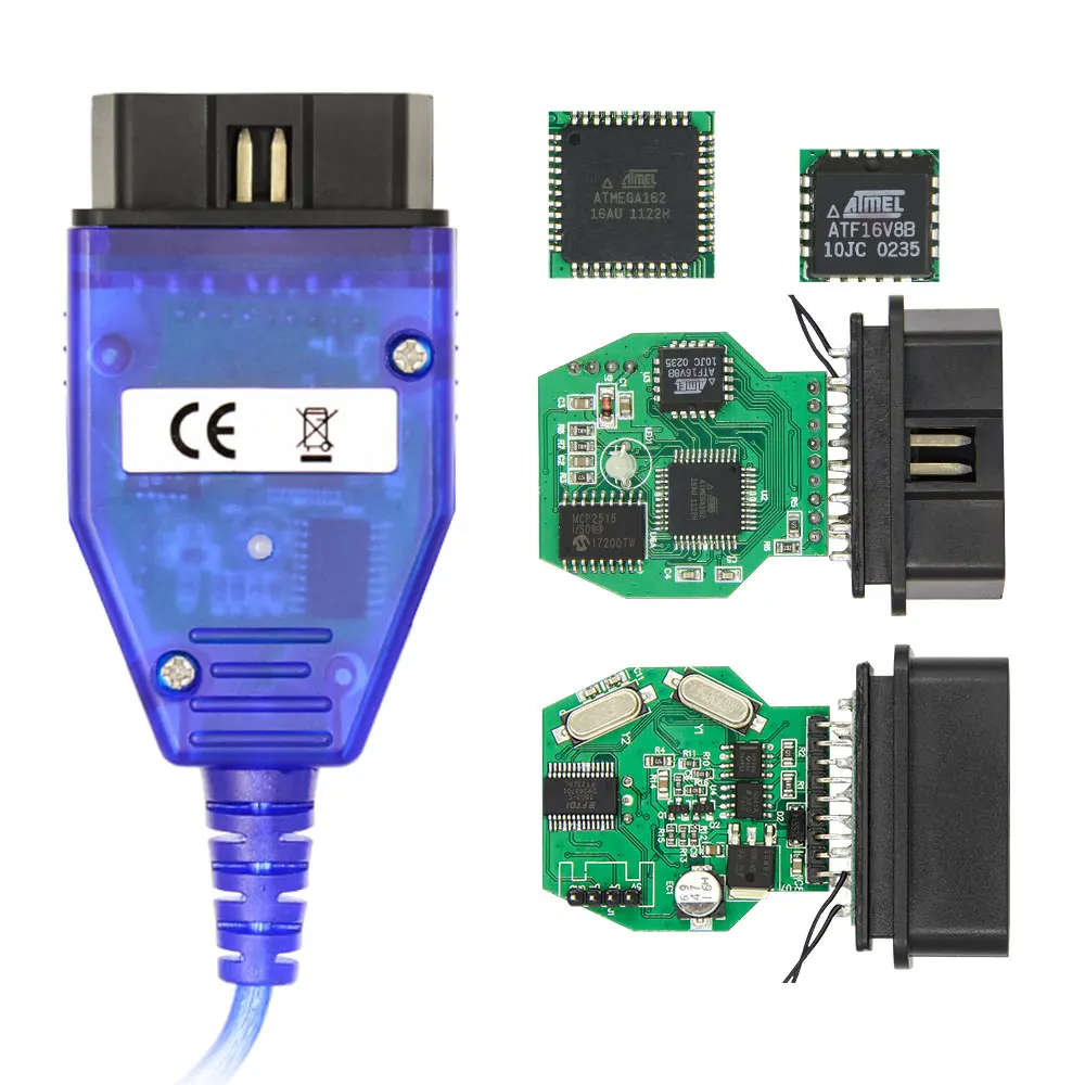 K DCAN K+CAN FTDI Chip OBD2 Auto Car Diagnostic Tools OBD 2 Scanner Switch USB Interface Cable K + DCAN Auto Tools