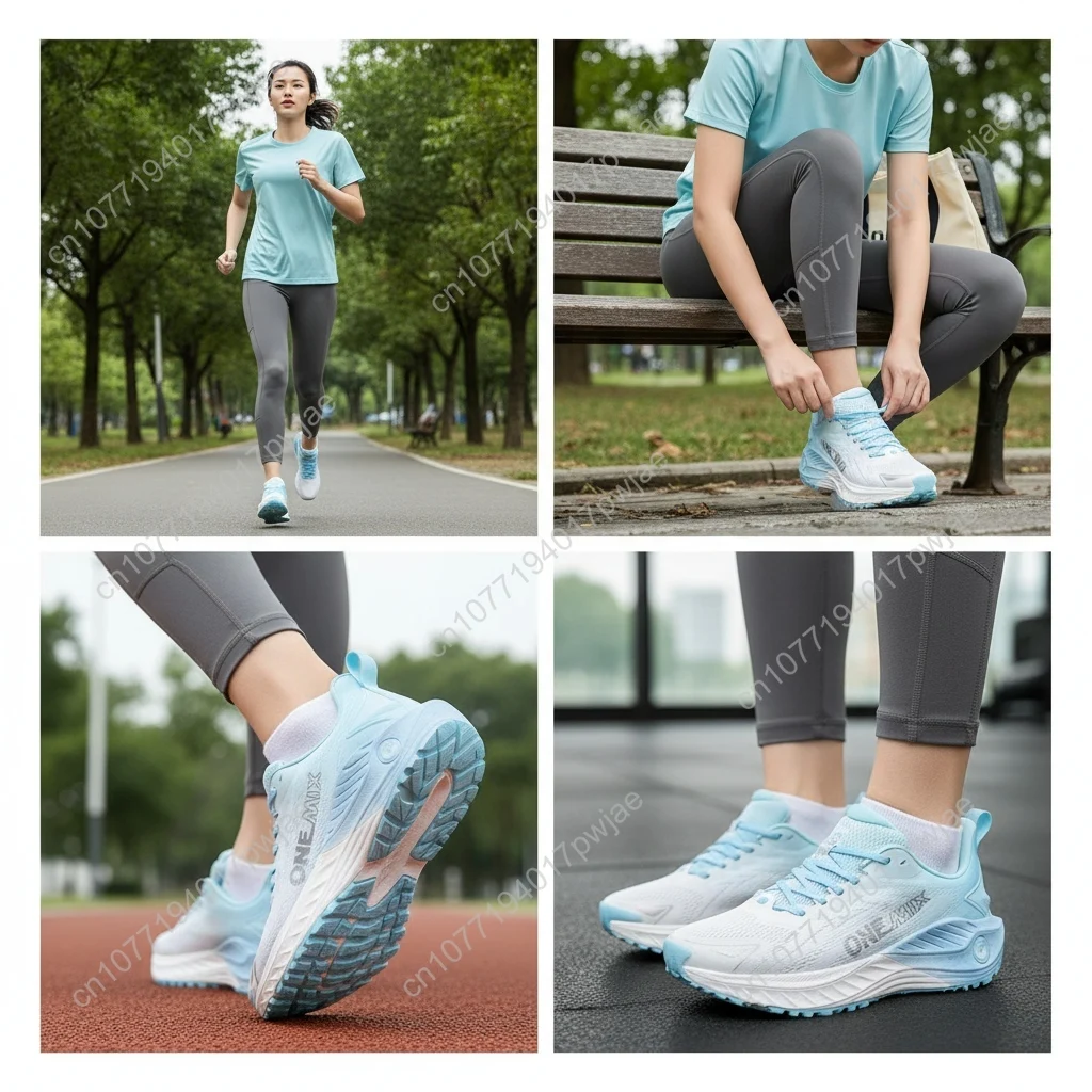 

Stable Support Professional Training Running Shoes with Shock Absorption and Rebound Space Foam Technology, Outdoor Sneakers wit