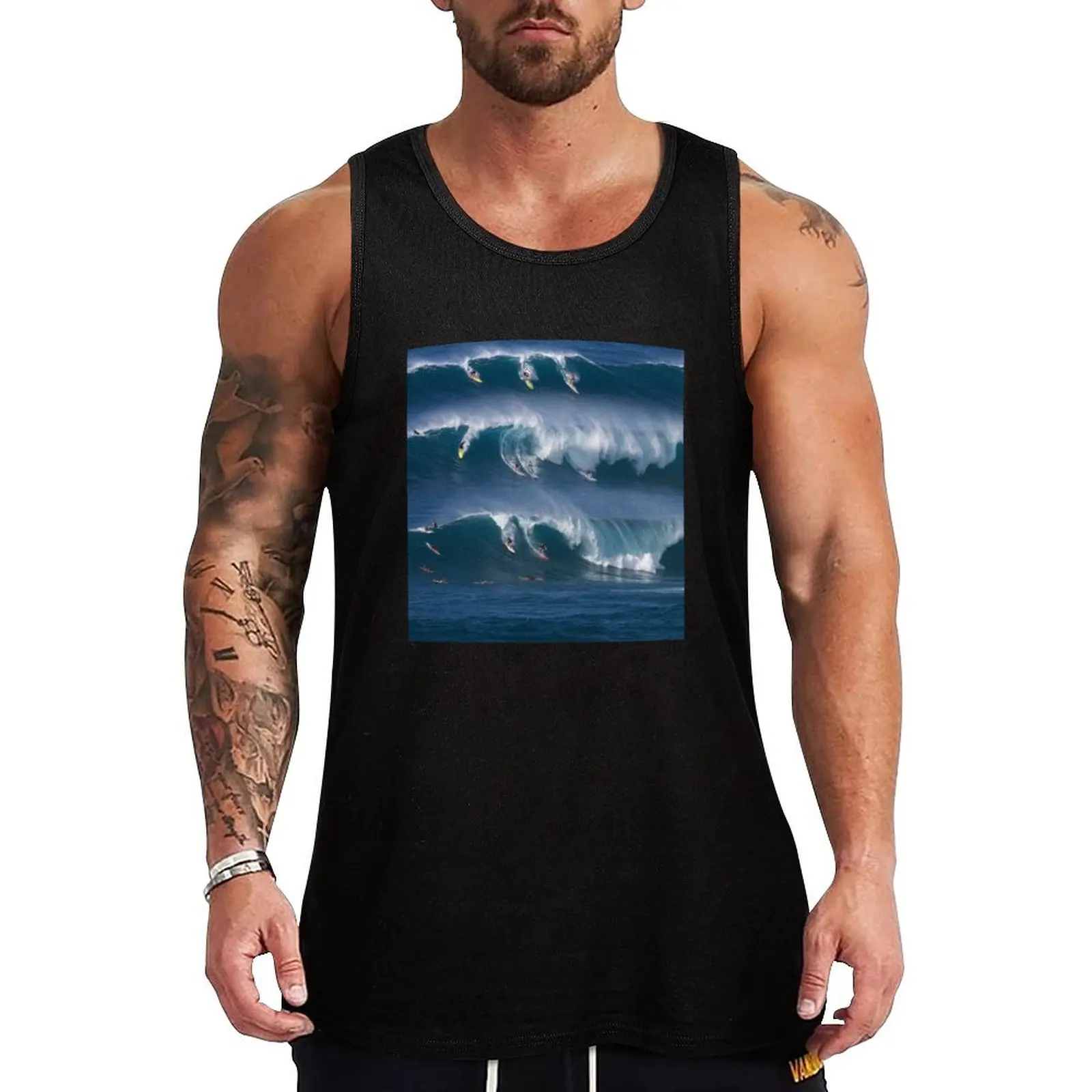 

The Art of Surfing in Hawaii 39 Tank Top bodybuilding man sports clothes for men bodybuilding t-shirt