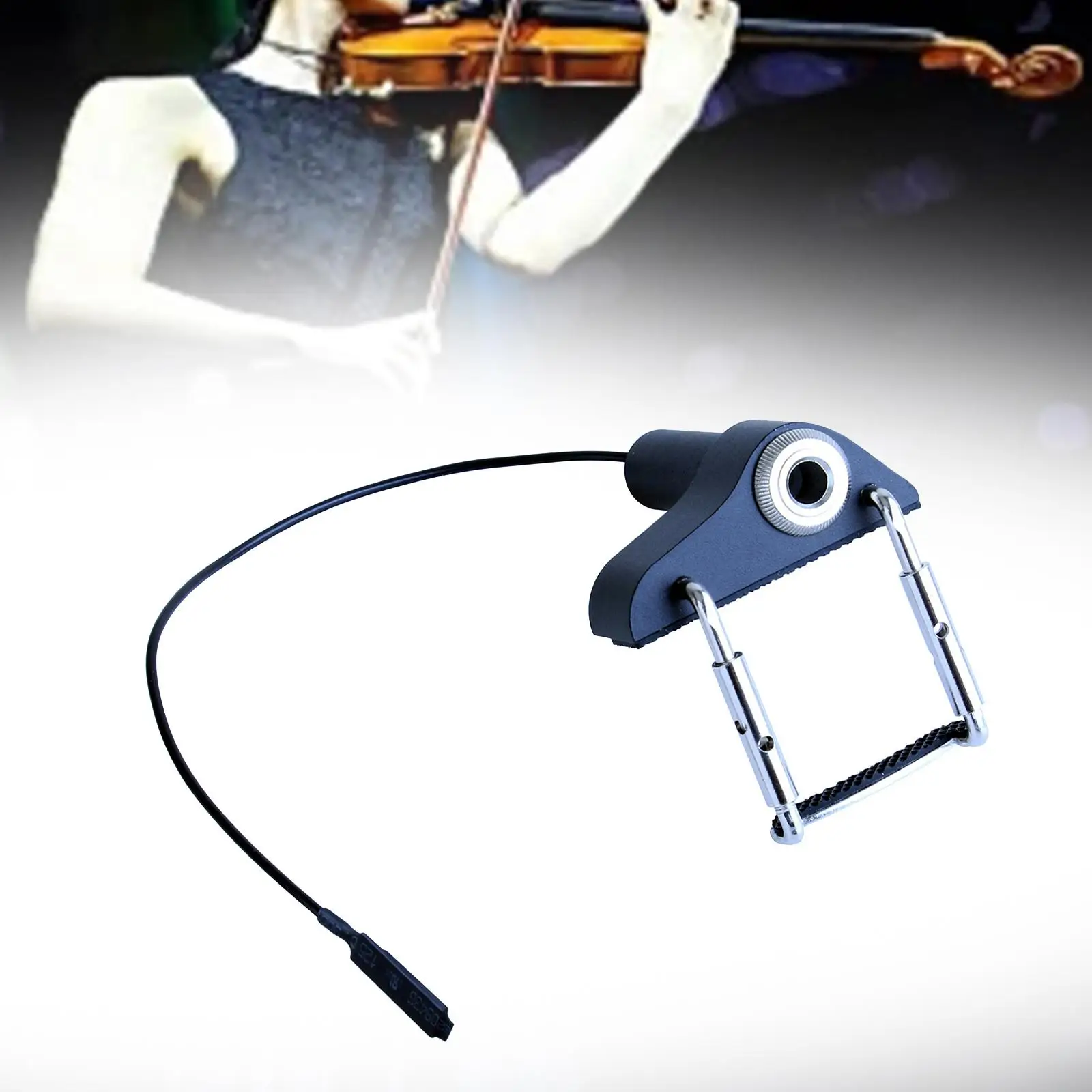 

Pickup for Violin No Adjustment Pickup Musical Instruments String Instrument Accessory Piezo Violin Pickup for Ukulele Banjo