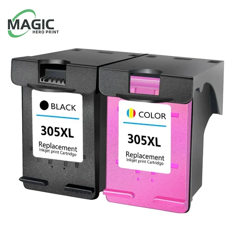 Cartuchos de tinta remanufacturados compatibles con HP 305 XL, para HP Deskjet Series 2700, Envy Series 1255, 4122, 6020, 6400, 6430