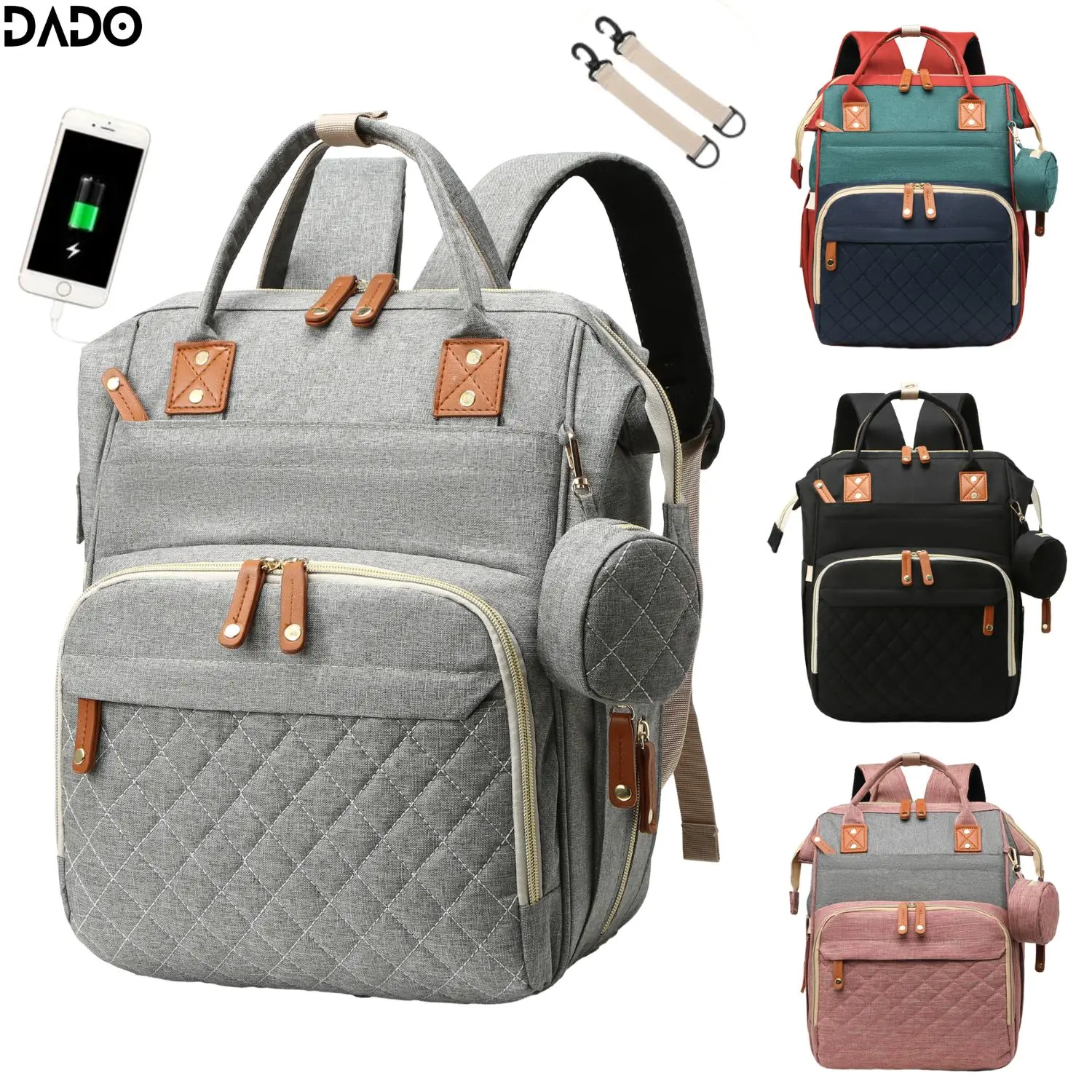 Diaper Bag Backpack Multifunction Travel Maternity Baby Changing Large Capacity Waterproof Stylish Mom Dad Gift Kids Boys Girls