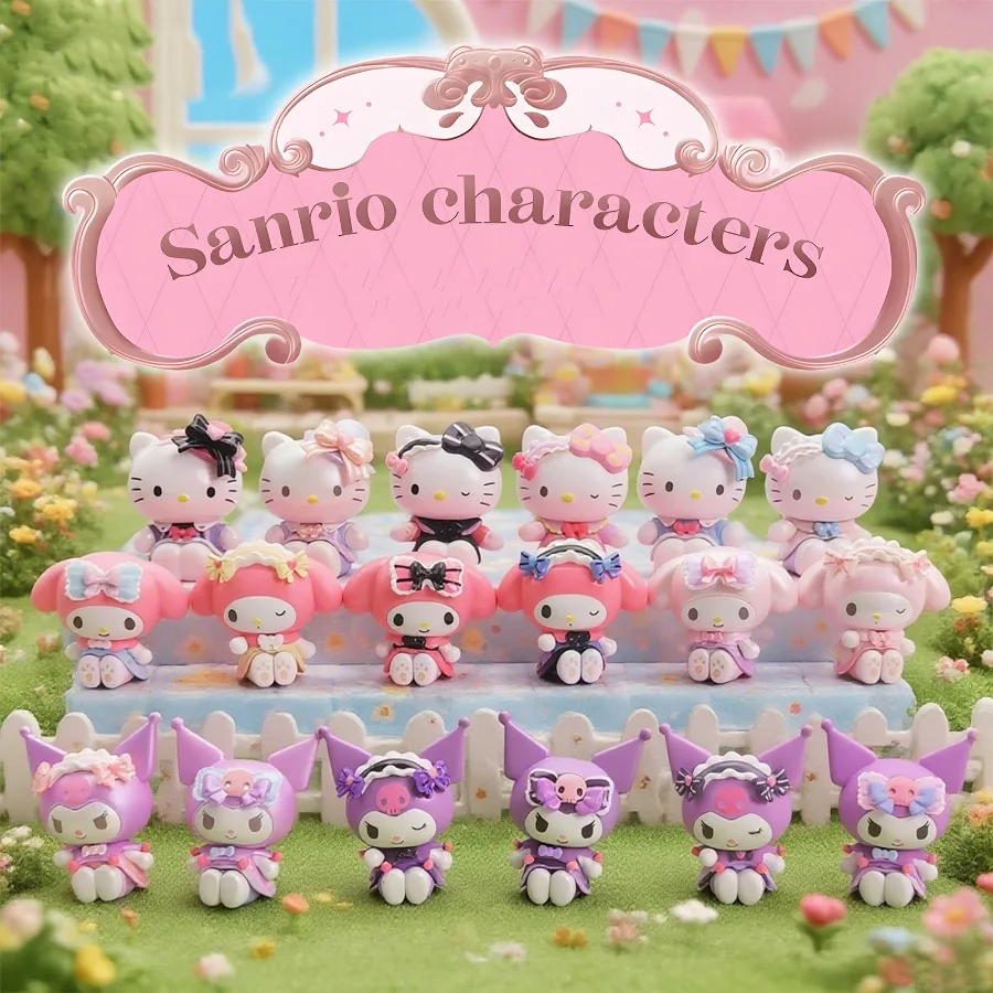 Juguete caliente Sanrio dulce chica Hello Kitty My Melody Cinnamoroll Kuromi Kawaii Mini bolsa ciega Anime dibujos animados regalo de cumpleaños juguetes de moda