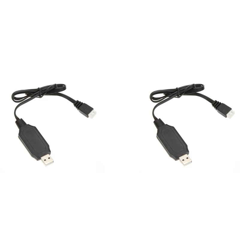 

X18A-2X High Quality 7.4V Lipo Battery USB Charger Cable For Wltoys V912 V913 V915 V262 / MJX F45 F39 T40C T23 RC Toys