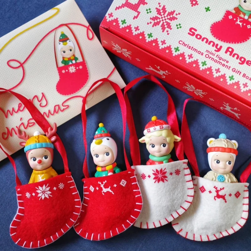 Collezione natalizia di Sonny Angel Blind Box Collezione di modelli di scatole a sorpresa in edizione limitata Decorazioni per bambole per ragazze Regalo di Natale