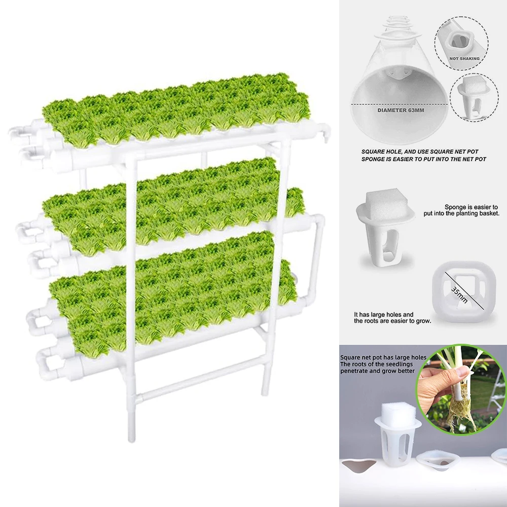 108 Holes Smart Greenhouse Garden Irrigation Controller Kits for Solar Micro Drip Plant Watering System, Hydroponics Piping