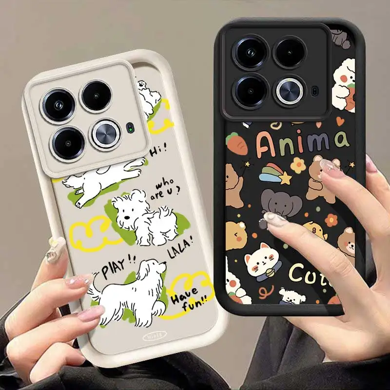 Note40 Joyful Pets Sky Eye Ladder Phone Case For Infinix Note 40Pro 30 30Pro 30VIP 12 12Pro Smart 8 7 6 Zero 30  Cover