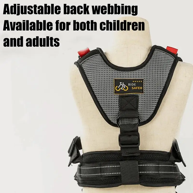 Child Safety Harness Reflective Motorcycle Safety Harness Motorcycle Back Seat Belt Motorcycle Child Safety Belts Flexible