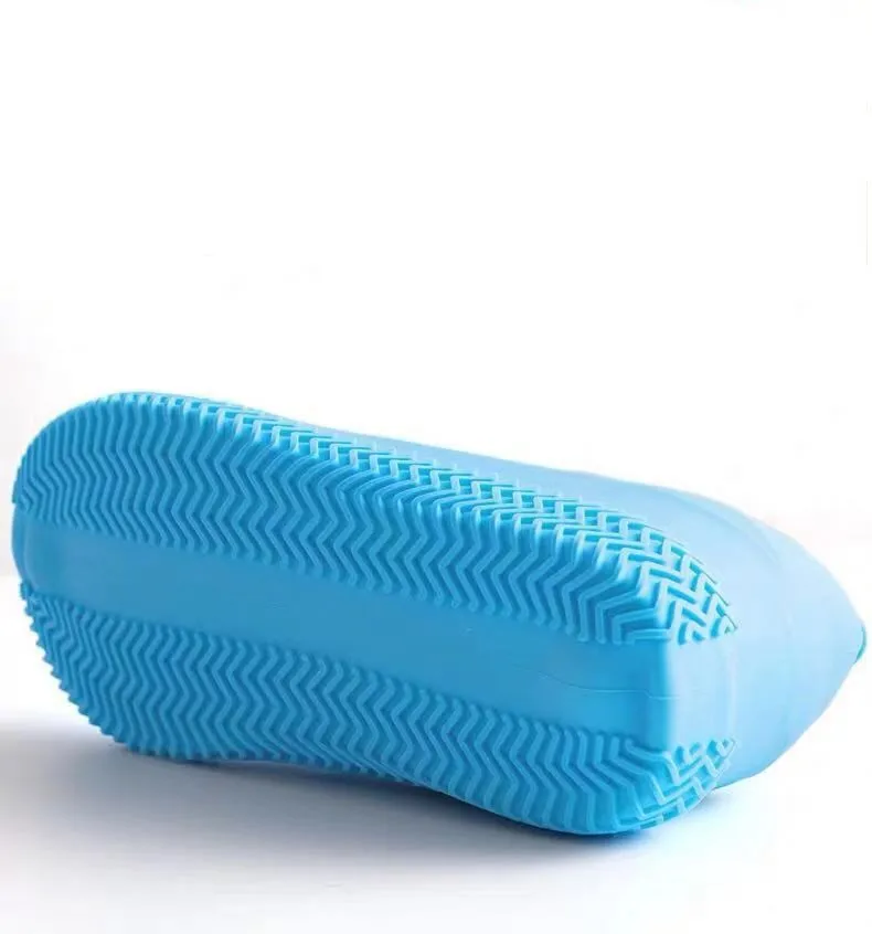 Waterproof Silicone Shoe Covers Non-Slip Rubber Overshoes For Rainy Days Reusable Boot Protectors M/L Wet Weather Accessories image 3