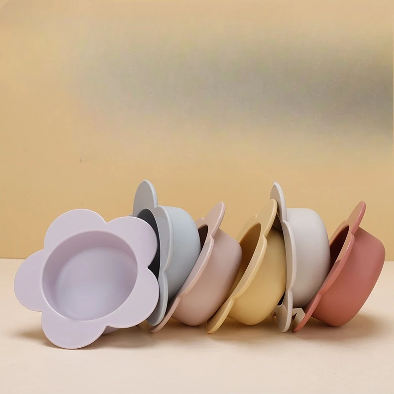 

Kids Silicone Cartoon Bowl Food Grade Material Shatterproof Heat Resistant Design Toddler Feeding Dish