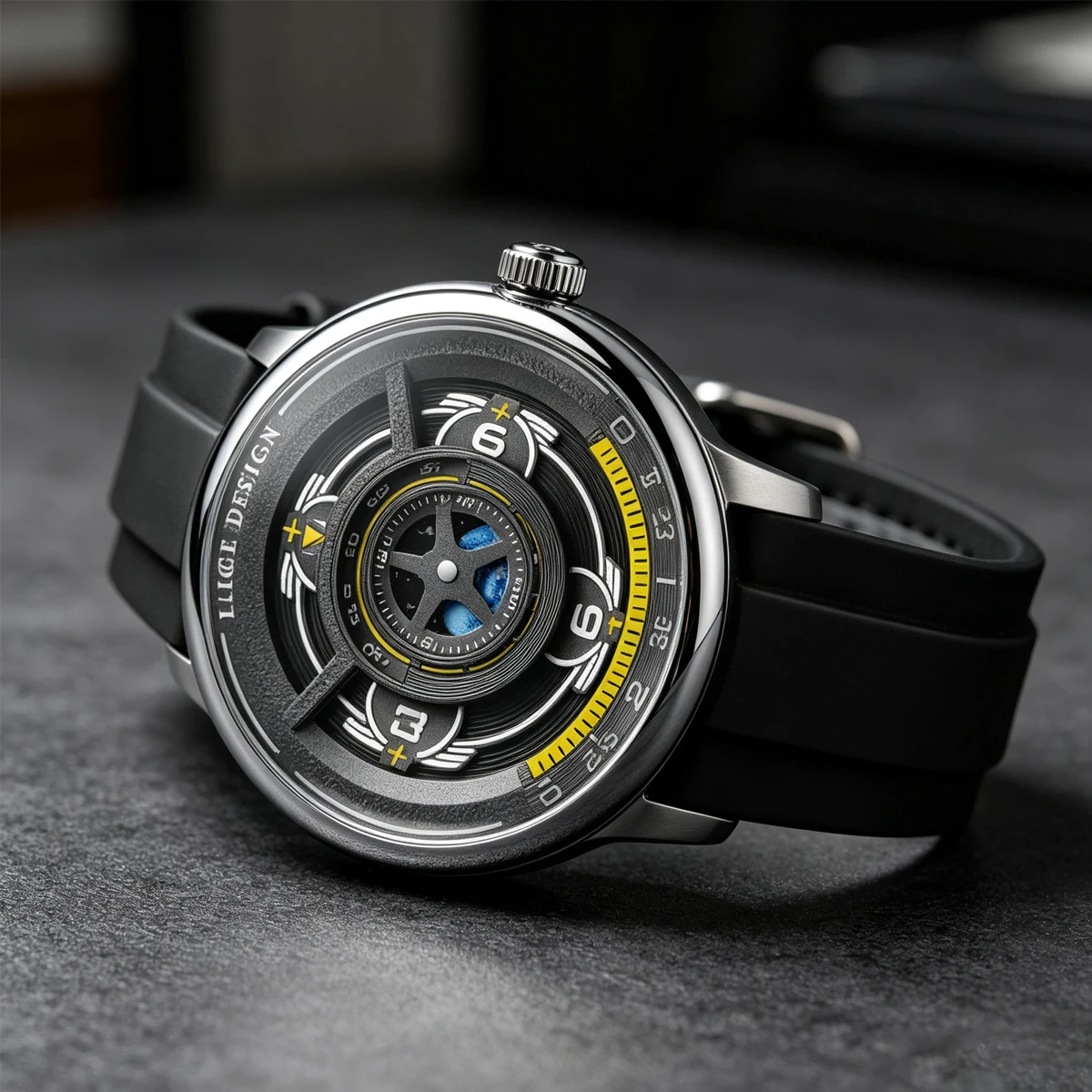 2026 Modische Original Einzigartige Silikon-Quarz Herrenuhr mit Nachtlicht Sportuhr relógios masculino reloj hombre