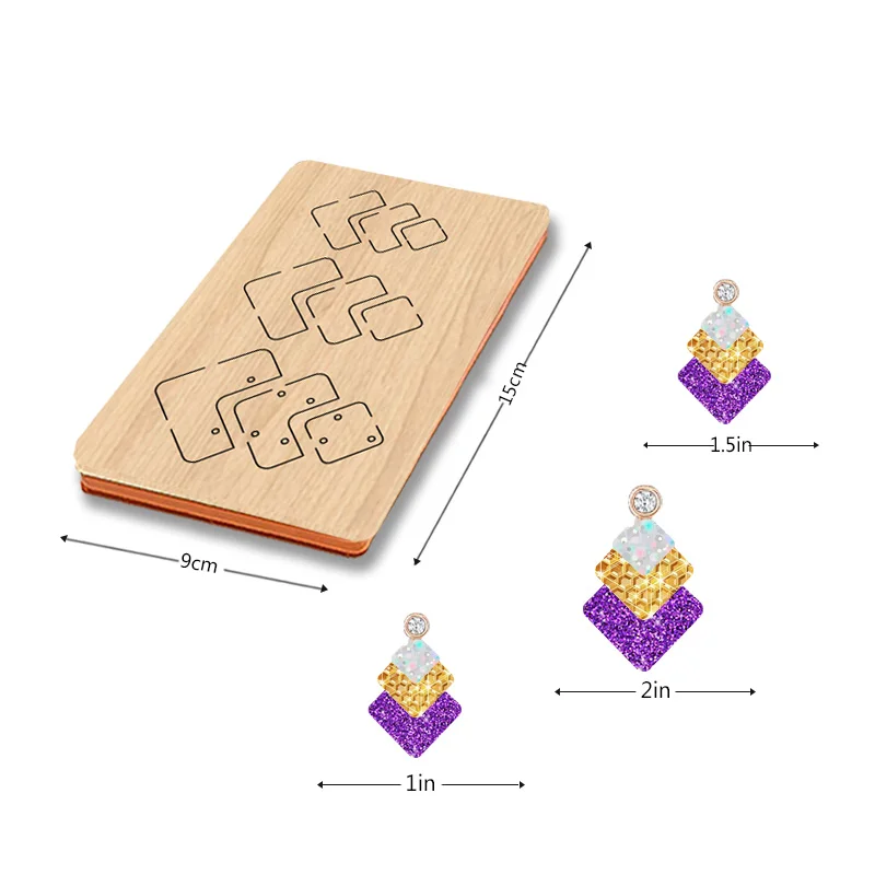 Xx89 Series Of Advanced Earring Molds Wooden Cutting Dies Suitable For Most Cutting Machines