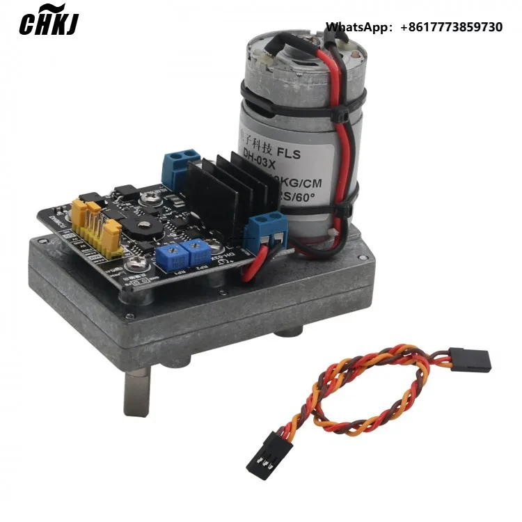 

CHKJ DH-03X 110KG/CM Steering Gear with D Shaft Potentiometer Feedback DC12-24V For RC Robot Arm