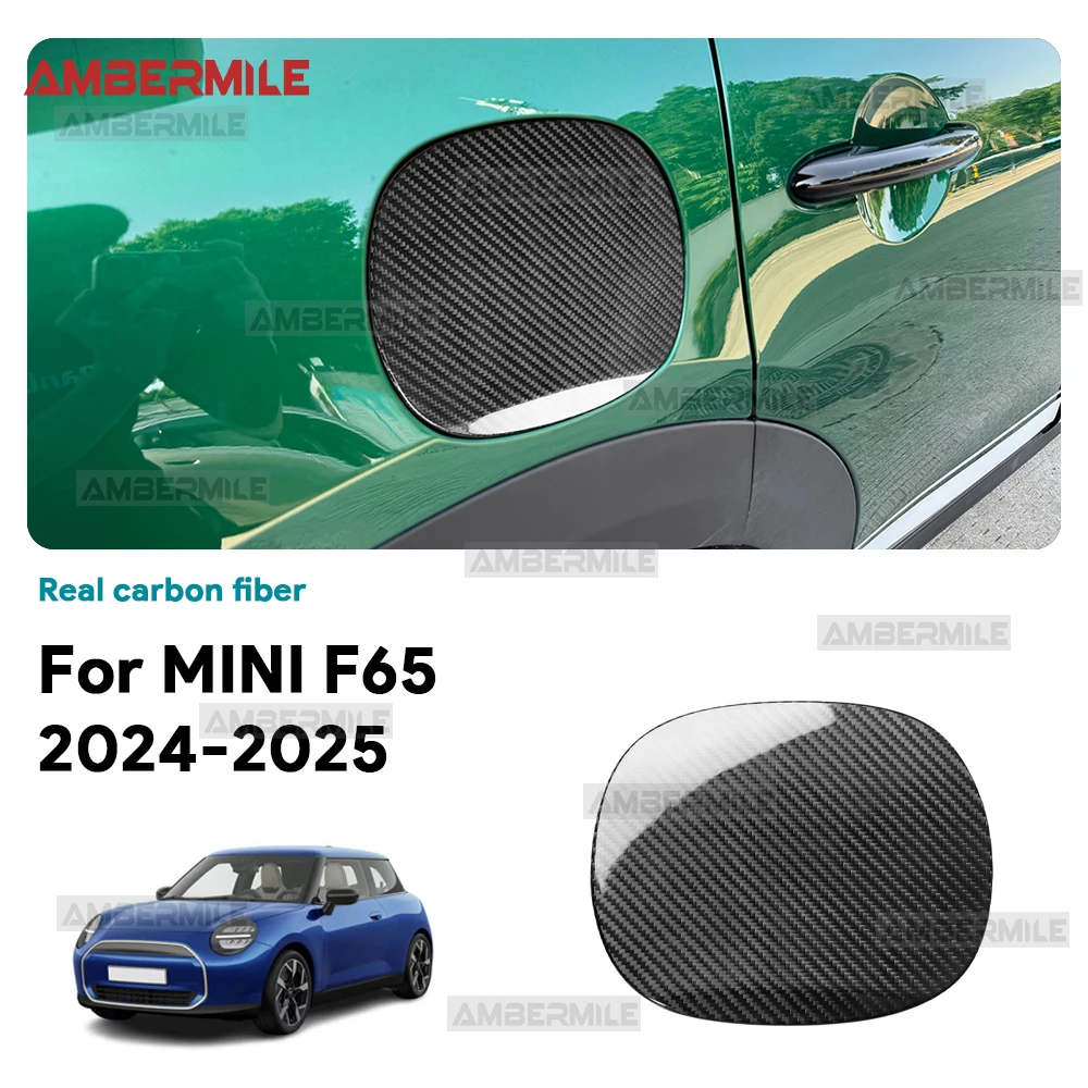 

Жесткое настоящее углеродное волокно для BMW Mini Cooper S F65 2024 2025, крышка топливного бака автомобиля, наклейка, аксессуары для внешнего стиля, наклейка