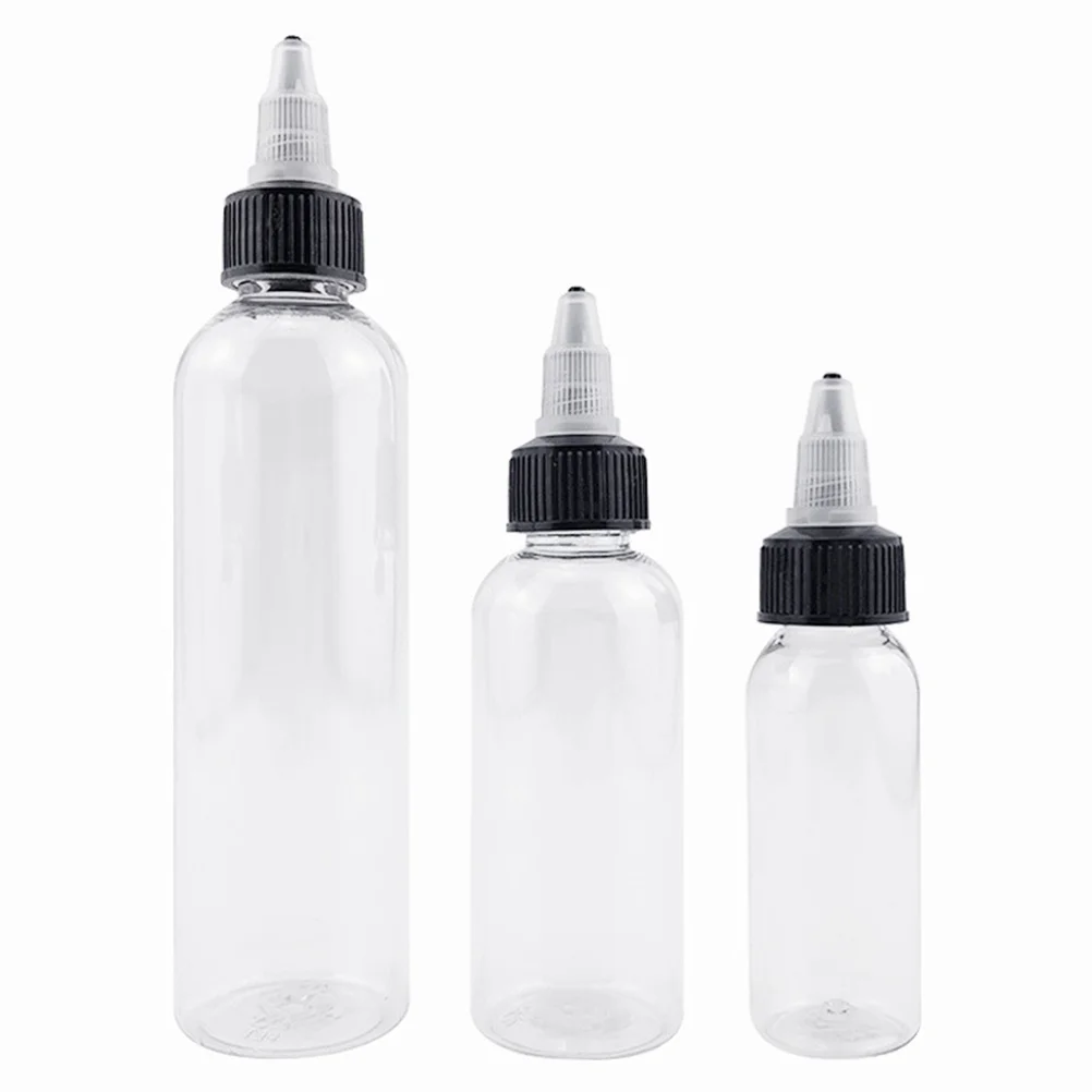 

15Pcs Empty Ink Bottles Large Capacity Transparent Pigment Storage Bottles Tattoo Supply Accessory Ink Bottle Pigment Bottle