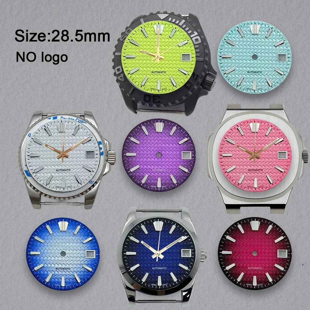 High-Quality 28.5mm No Logo Blank Dial For NH35 Movement Custom Logo Watch Dials Hands Accessories Repair Tools