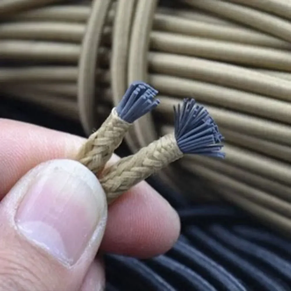 Прочная эластичная веревка 3 мм/4 мм, 4 цвета, 4 метра, длина, эластичная веревка, резиновая лента, многожильная веревка Dichotomanthes, уличный инструмент