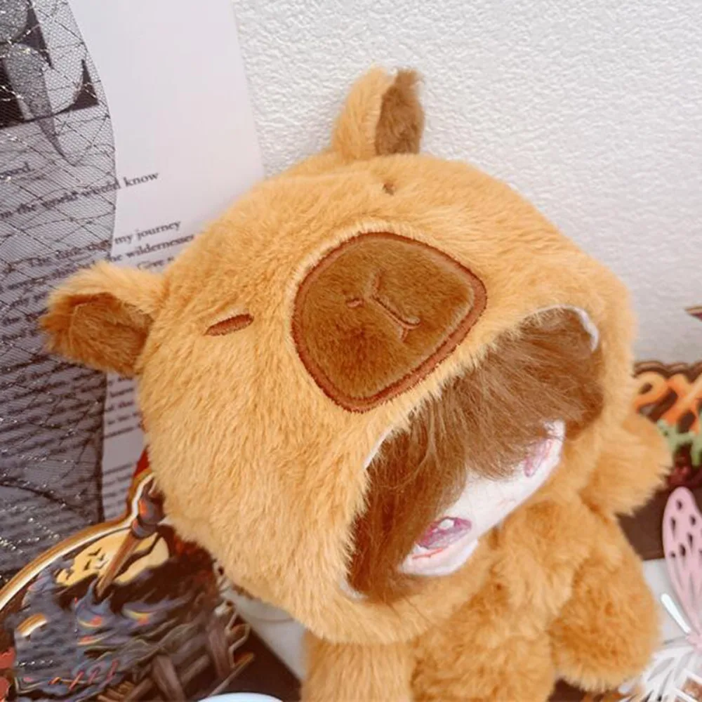 Capybara combinaison 20cm coton poupée vêtements habiller animaux étoile poupée combinaison Kawaii Onesuit pas d'attributs poupées vêtements