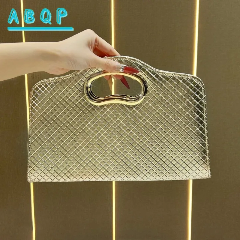 

Новая вечерняя сумка-клатч большой вместимости, высококачественная, роскошная, женская, в стиле ретро, модная, блестящая, женская сумка через плечо.