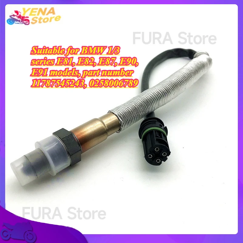 

New type oxygen sensor suitable for BMW 1/3 series E81, E82, E87, E90, E91 models, part number 11787545243, 0258006789