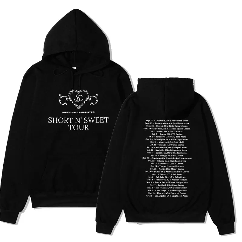 

Sabrina Carpenter Short N' Sweet Tour Letter Print Hoodie Men's Women Autumn Fashion Casual Fleece Hoody Sweatshirts Streetwear