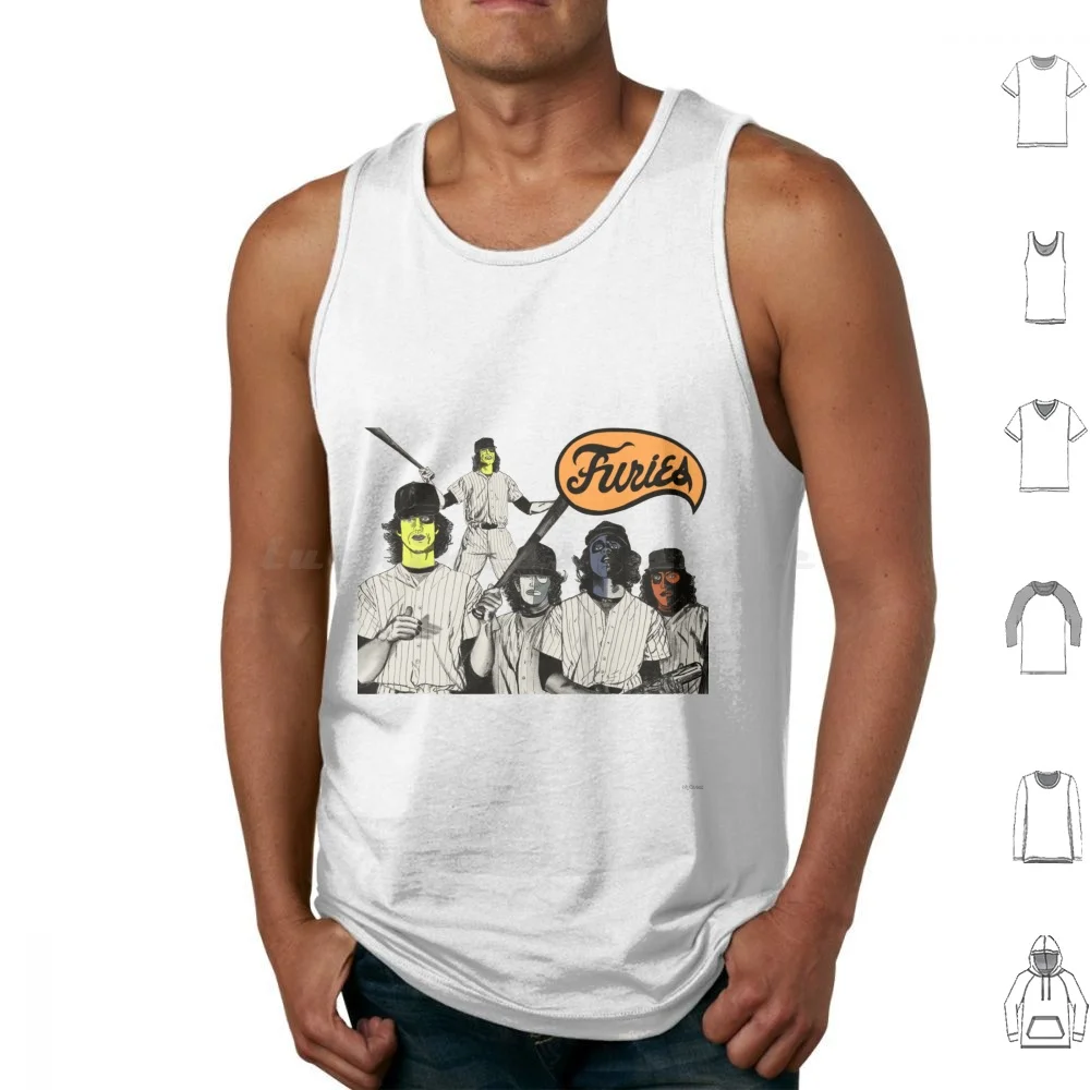 The Furies Gang From The Movie ( R ) Tank Tops Print Cotton Furies Gangs Baseball Bat Painted Face War Chief