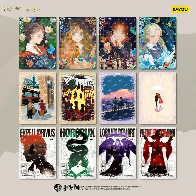 KAYOU حار بيع منتج جديد هاري بوتر سلسلة الأبدية المشهد الكلاسيكي التصميم الإبداعي الفن جمع بطاقة هدية للأطفال