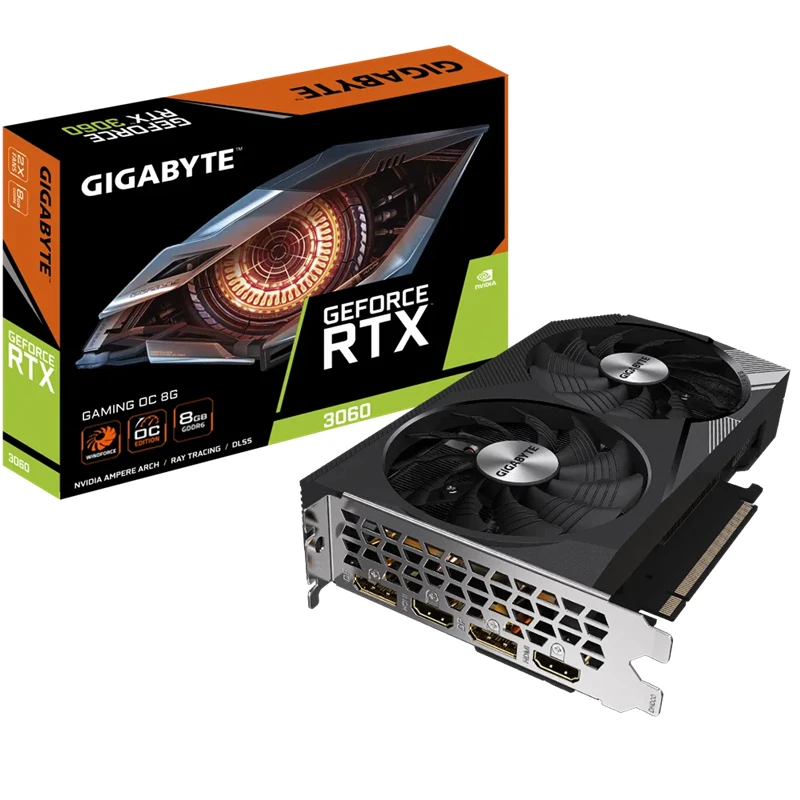 

gigaabyte GeForce RTX 3060 GAMING OC 8GE-sports game design intelligent learning computer discrete graphics card supports 4K