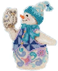 Snowman and Owl 14CT Plastic Canvas For DIY Handmade Needlework Embroidery Knitting Crafts Cross Stitch Ornaments