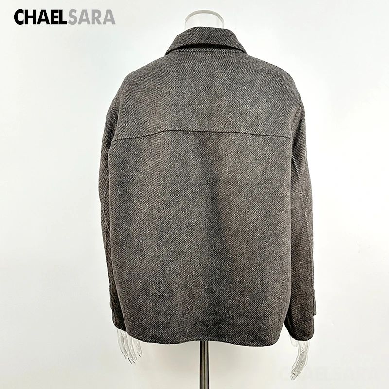 Vintage Woolen Coat for Women - Autumn Winter Jacket 2026